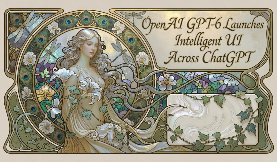 GPT-6 Intelligent UI: OpenAI GPT-6 Launches Intelligent UI Across ChatGPT